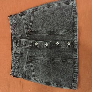 Black Jean Abercrombie & Fitch Denim Natural Rise Skirt - NWOT